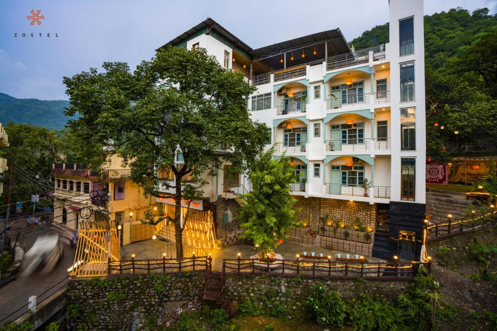 Hostel Zostel Rishikesh - Laxman Jhula Exterior foto